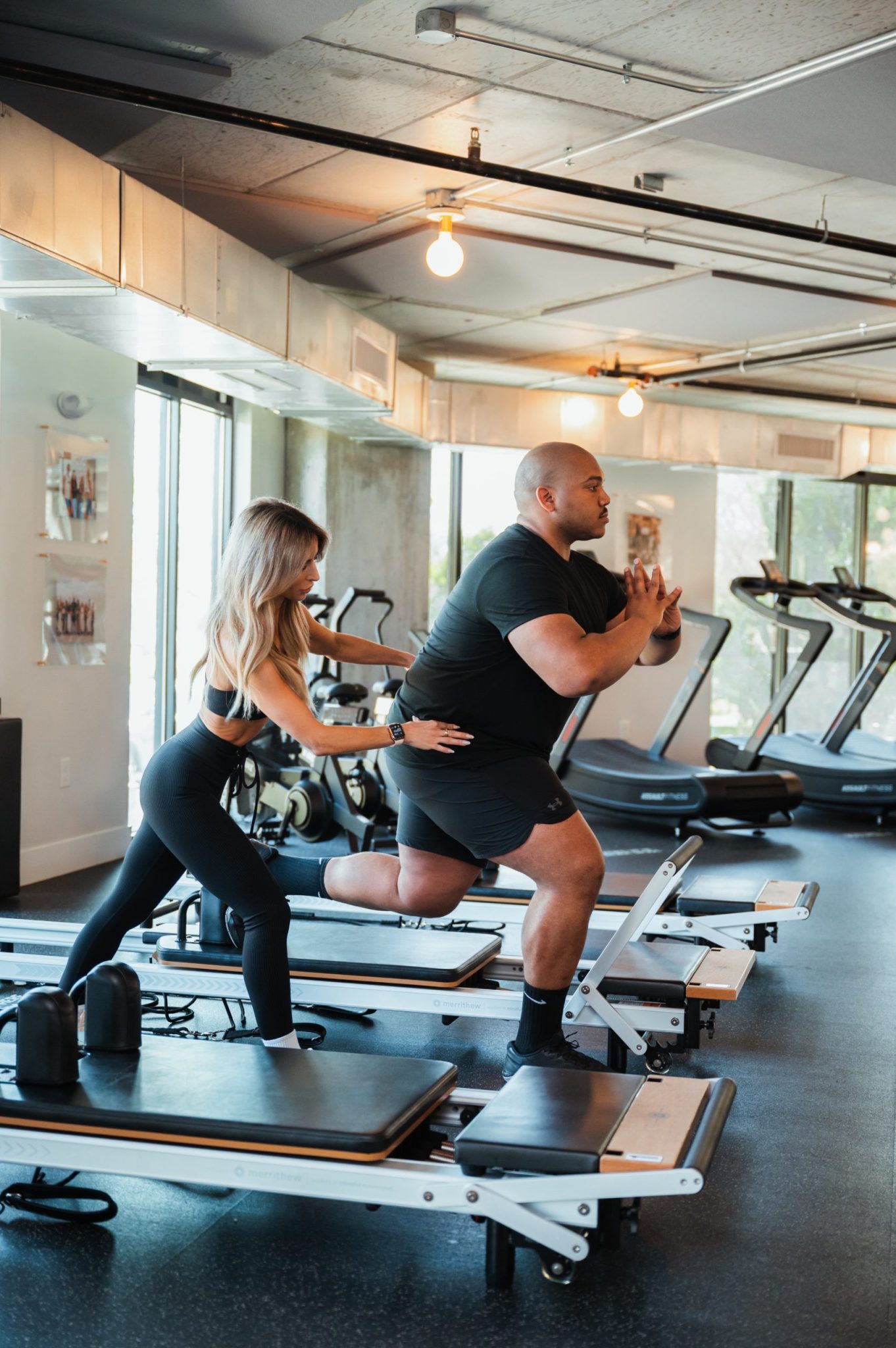 WKS personal training session with trainer and client
